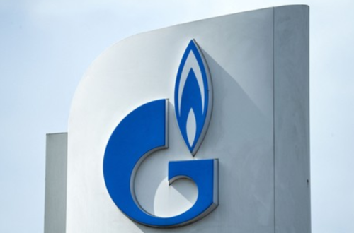 ロシア国営天然ガス企業ガスプロムのロゴマーク.PNG