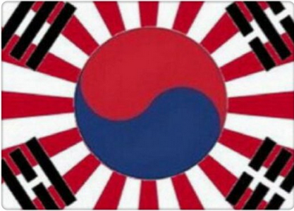 旭日旗と韓国国旗の合成.PNG